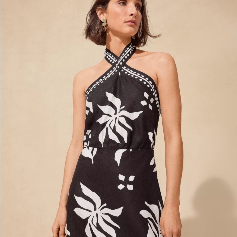 👗Host Pick👗 LOFT Crossover Halter Neck Mini Dress - Picture 3 of 6